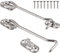 Tahbarshi Stainless Steel Cabin Hook and Eye Latch Black (S+6inch)