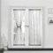 Devola scheibengardine leinenoptik Vorhang scheibengardinen lang modern Unifarbig bistrogardine halbtransparent tür gardinen fensterschal küche gardinen Kurzstores BxH 132x183cm Grau 1 Stück