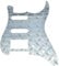 Dopro 11-Loch Diamond Plate Modern Style Strat HSS Gitarre Pickguard Metall HSS Kratzplatte für FD Stratocaster Silber