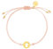 Purelei® Pink Angel Armband, Schutzengel Armband Damen und Mädchen, Glücksbringer Armbändchen aus Rosa Nylon mit Edelstahl Anhänger, Länge individuell einstellbar (Gold, Edelstahl)