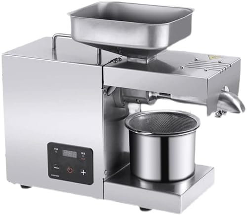 700W Presse à Huile Automatique Machine à Noix Graines Presse à Huile Presse à Chaud Froide Tout en Acier Inoxydable Extracteur d'huile élevée pour ricin de Noix de Coco Olive Cacahuèt