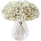 Kislohum Hortensien, Kunstblumen, Seidenblumen, aus Vollseide, mit Stiel, Dekoration für Hochzeit, Zuhause, Party, Geschäft, Babyparty, Beige