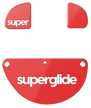 Pulsar Gaming Gears Superglide2 - Nueva superficie texturizada de velocidad controlable, patas de ratón más lisas/deslizamientos fabricados con vidrio ultra fuerte, suela suave y duradera para Zowie