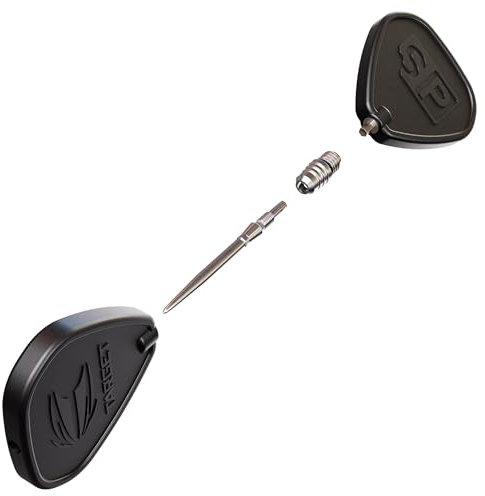 Target Darts Softdarts zu Swiss Point Steeldarts Conversion Set, Silber - Softdarts Conversion Tool, Umspitzen von Softdarts zu Steeldarts 2BA Gewinde - Tungsten Billet Spitzen, Swiss Point Tool
