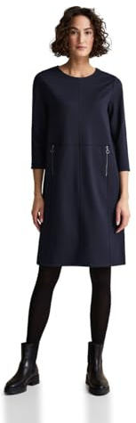 Street One Damen Knielanges Jerseykleid