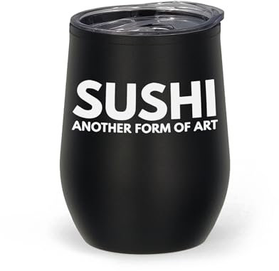 Sushi Another Form of Art Food Japón Vaso Arte grabado termo aislado taza