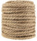 HAKZEON 10 mm Juteseil, 50 m, gedrehte natürliche Jute-Schnur, Manila-Seil, Juteseil, Hanfseil für Gartenarbeit, Camping, Dekorieren, Bündeln