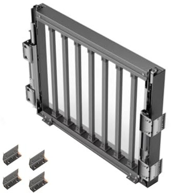 Ausziehbare Hosenständer-Schublade, die Breite kann nach Belieben angepasst Werden und die verstellbaren Schienen verstecken den Hosenständer, perfekt for Trocknen von Kleidung über der Waschmaschine