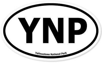 WildeBabsKLBT Yellowstone National Park Oval car K417 Hochwertiger Premium Auto-Aufkleber Sticker Decal Autoaufkleber Aufkleber-Folie 12cm