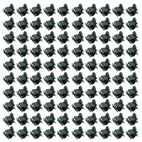 DeJivsin 100 Stück Orchideen Klammern Garten Pflanzen Clips Blumenklammern Klein Pflanzenclips Pflanzenklammern Kunststoff für Haus Garten Kletterpflanze Erweiterung der Pflanzenstütze