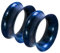 Taffstyle Flesh Tunnel Ohr Ear Plug Ohrpiercing Silikon Piercing extra flexibel Weich 1 Paar metallic glänzend Blau 8mm