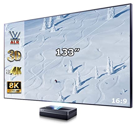Projector Screen, Projector Screen 133 Inch 16:9 With Fixed Frame 3D 4K Supported Suitable For Home Theater HD Blow Up Movie Screen