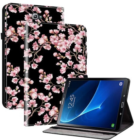 Rosbtib Funda para Samsung Galaxy Tab S6 10.5 Pulgadas (SM-T860/ T865) 2019, Funda Trasera de TPU de Cuero de PU Premium con Función de Soporte - Sakura