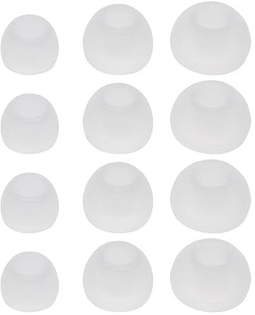 FUKAJOMFEN 12 gommini di ricambio in morbido silicone per cuffie in-ear