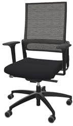 Dauphin | Bürostuhl LORDO Flex | mit Netzrückenlehne | schwarz