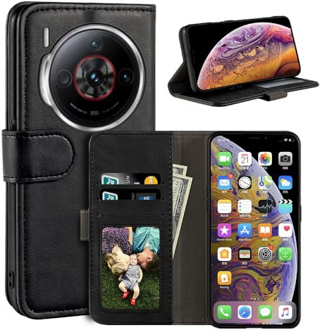 Case Suitable for ZTE Nubia Z60S Pro 5G, Magnetic PU Leather Wallet-Style Business Phone Case,Fashion Flip Case with Card Slot and Kickstand for ZTE Nubia Z60S Pro 5G 6.8 inches