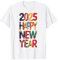 Happy New Year 2025 Gold Eve Party Family Christmas T-Shirt