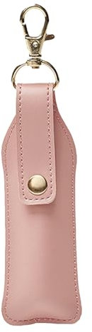 XIAOXIAOYU Portachiavi con Custodia per Lucidalabbra in Pelle - Rossetto e Crema per Labbra Inclusi