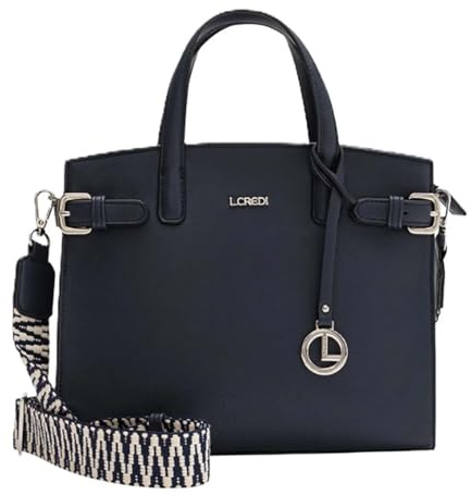 L.CREDI Damen ISANTE Tasche, Marineblau