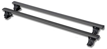 Dach Rack Gepäck Für Peugeot 308 Abschließbarer Dachrelingträger 2 Stück Dachgepäckträger Limousine Querträger Querträger Aus Aluminium Racks Träger Auto(Schwarz)