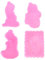 Kalttoy Moules Faits À Main Bricolage 4 Pièces Enceintes Femmes Enceintes Forme Gâteau Moule Fondant Moule Grâces
