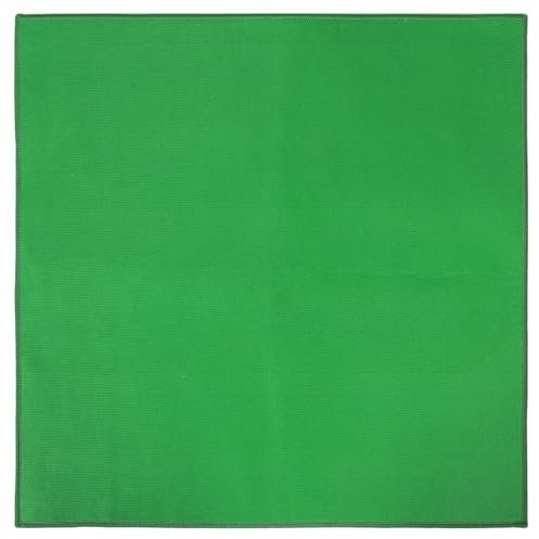 Mahjong Mat for Table, 27.56In Square Green Felt Tablecloth, Noise Reduction Non-Slip Cover for Card Games, Poker & Board Games