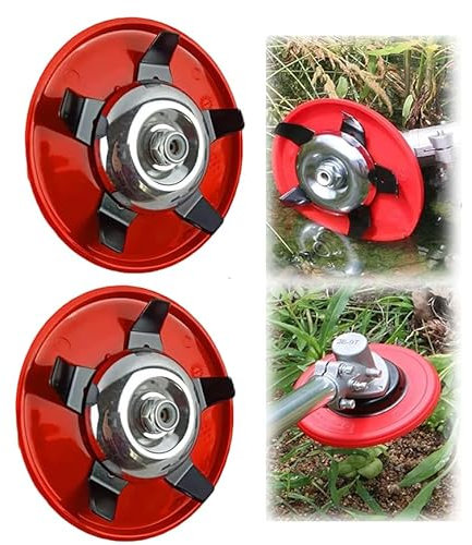 Czerio Unkrautbürste, 2025 Upgraded Unkraut Entferner Gerät, Stahldraht Rasentrimmerkopf für Wasser und Bodennutzung Garten-Rasentrimmerkopf-Rasenmäher-Elektrowerkzeug Freischneider Zubehör (2)