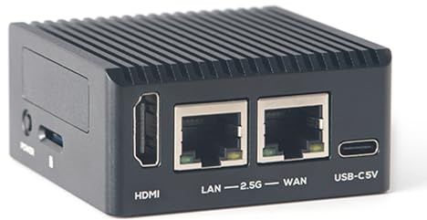 NanoPi R76S Rockchip RK3576 Board with Dual 2.5G Ethernet Port 4GB Ram 64GB eMMc, Support OpenMediaVault (Metal Kit)