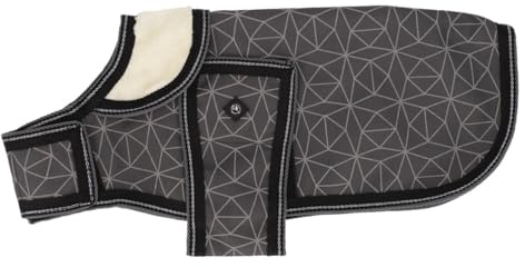 QHP Turnout Hundemantel Collection 1200D mit 100g Füllung Grey Reflective HW 25 Hundedecke, Größe:65