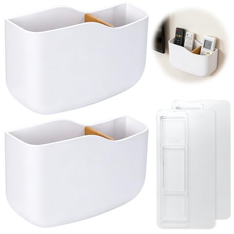 ROEOWENE 2pcs Supporto Telecomando da Parete Supporto Parete Adesivo Porta | Muro Telecomandi Tv Per Case, Ufficio, Scuola