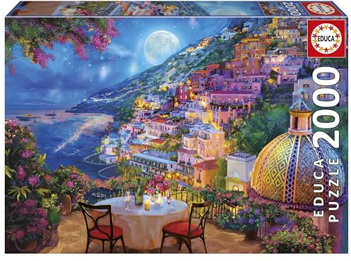 Educa - 2000-Teile-Puzzle für Erwachsene | Date in Positano | Maße: 96 x 68 cm | Ab 14 Jahren (20573)
