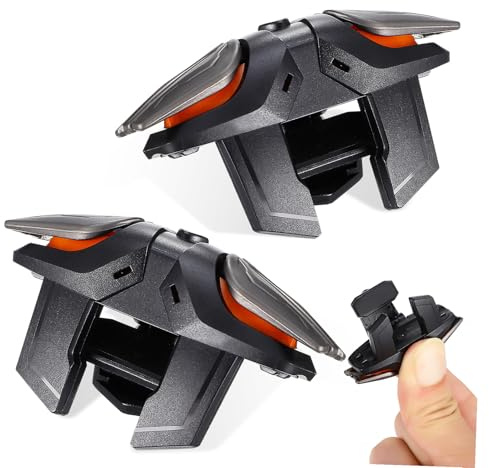 COHEALI Gaming Handschuhe und Ergonomischer Gaming Controller für Smartphones mit ABS Kunststoff Triggern Schutz vor Kratzern und Komfortablem Design für Mobiles Spielen