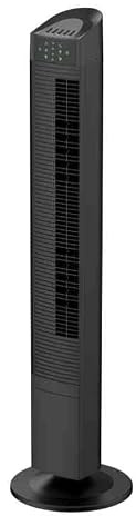 SKYLINE Ventilatore a Torre 65W con Telecomando, 3 Velocità, 3 Modalità di Ventilazione, Oscillazione 90°, Timer 8 Ore, Silenzioso, Flusso d'Aria 500 m³/h, Colonna Ventilatore Bianco