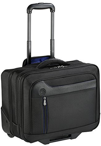 Viquel Canal Saint-Martin – Trolley-Tasche – Tasche mit Rollen für Laptop und Tablet – robuster Trolley-Koffer – Schulranzen mit Rollen, Schwarz, Schwarz, 42 cm, Computerkoffer mit Rollen
