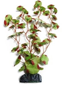 Betta Realistic Silk Artificial Aquarium Plants ~ 30cm Silk Red-Edged Hydrocotle