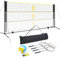 Filet Portable de Badminton Volley-Ball Portable Réglable en Hauteur (107CM,120CM,155CM) avec Sac de Transport pour Les Sports Intérieurs ou Extérieurs