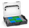 Werkzeugkoffer L BOXX 102 schwarz Deckel transparent mit Insetboxen-Set CD3 Sortierboxen für Kleinteile | ideale Schrauben Aufbewahrung Kleinteilemagazin Alternative