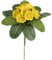 mucplants Primelbusch 20cm gelb Stecker künstliche Primeln Primeln Primula Schlüsselblumen Kunstpflanzen Kunstblumen