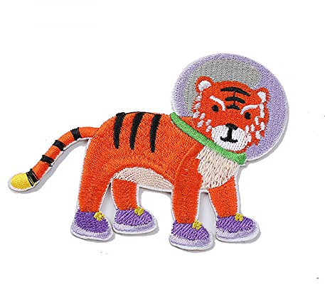 SIQI - 7 piezas de parches para planchar, apliques bordados, accesorio de bricolaje, decoración y reparación para ropa, mochilas, jeans, gorras, zapatos y más (animales de dibujos animados)