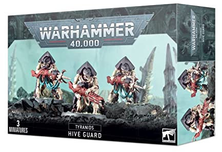 Games Workshop - Warhammer 40,000 - Tyranids: Hive Guard, Black White