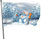 Outdoor Windward Fahne 150x90cm - Lebendiges Farbbanner Gartenflagge Winter-Schneemann - Hochwertige Polyester Yard Flagge - Lustige Große Outdoor-Dekoration