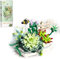 YILETKC Blumenstrauß Bausteine, 389 Teilige künstliche Blumen Bausatz, DIY Botanik Kollektion Deko Geschenk für Kinder und Erwachsene