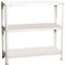 Simonrack Schwerlastregal, Lagerregal, 100x80x30 Metallregal, Kellerregal, Biegestelle 100 kg, 3 Fachböden, Weiss - Comfort