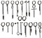 JOLCHIF 20 Stück Kpop Ohrringe Set Schwarz Lang Männer Edelstahl Allergiefreie Ohrstecker Huggie Ohrringe Non Pierced Punk Gothic Hoop Creolen