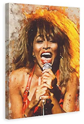 Tina Turner Canvas Poster Bedroom Decor Sports Office Room Decor Wall Art Decor Print for Living Room Bedroom Decor 8x12inchs