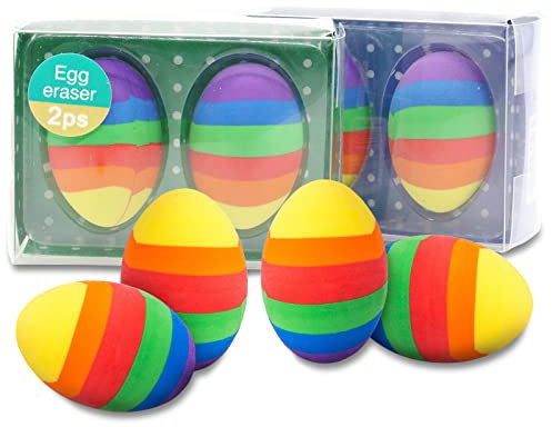 4 Stück Radiergummi Ostern, Radiergummi Kinder Radierer, Radiergummi Bunt Weicher 2B Radiergummi Osterei Geschenk Kinder Geburtstag Party Mitgebsel, Radierer Geeignet für Schule, Gemälden, Künsten