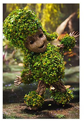 MOIT Baby Groot 3 Leinwand-Poster, Wandkunst, Dekoration, Bild, Gemälde für Wohnzimmer, Schlafzimmer, Dekoration, Rahmen-Stil, 30 x 45 cm