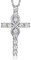 MomentWish Kreuz Unendlichkeitszeichen Kette, 1,2 Karat Moissanite Halskette Kreuz Infinity Anhänger Silber 925 Geschenke für Männer Damen Frauen