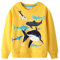 Toddler Sweatshirts Crewneck Pullover for Boy shark Clothes Casual Jumper boy Cotton Top T Shirt Long Sleeve grey summer fall Winter for Kids Age 3-4 Years Old 4T Thanksgiving Gifts
