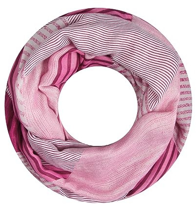 Majea Damen Loop Schal Schlauchschal Halstuch (880024) (pink 22)